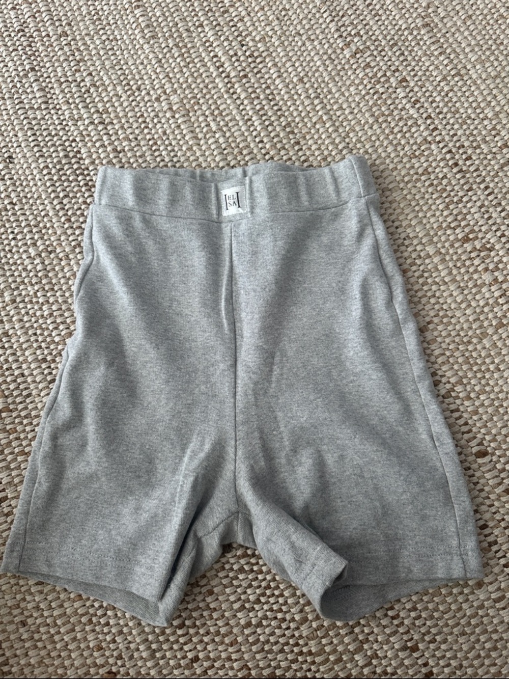 ELSA Light Gray Cotton  Knit Shorts